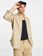 Polo Ralph Lauren Slim Fit Garment Dyed Oxford Shirt With Pony Logo In Surrey Tan-brown