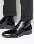 Dune Moreton Leather Chukka Boots - Black
