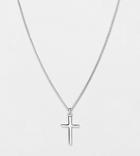 Serge Denimes Cross Symbol Pendant Necklace In Solid Silver