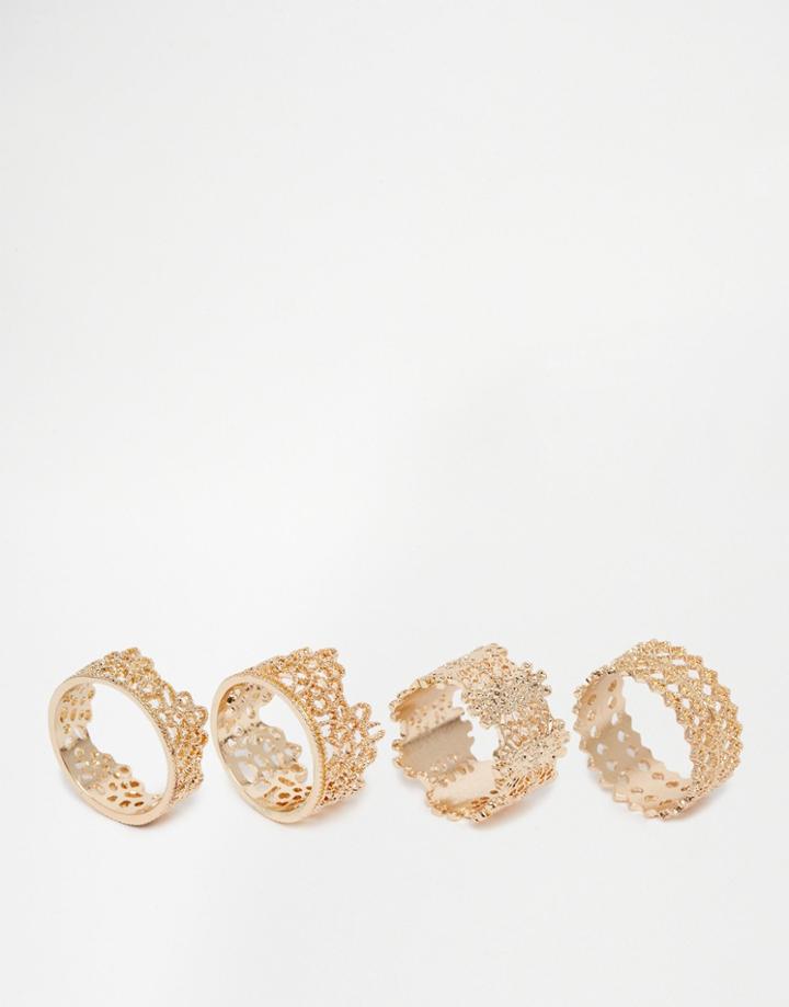 Aldo Asirallan Multipack Rings - Gold