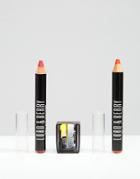 Lord & Berry Asos Exclusive Maxi Matte Lipstick Crayon Duo Set - Clear