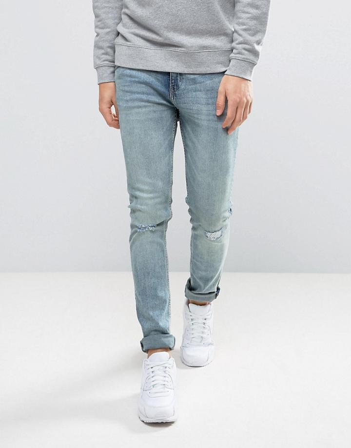 Cheap Monday Tight Jean Sky Wash - Blue
