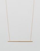 Aldo Minimal Bar Necklace - Gold