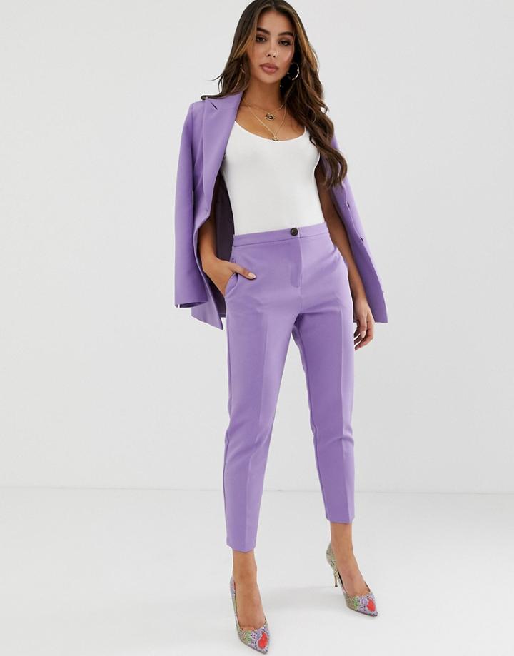 Asos Design Pop Slim Suit Pants-purple