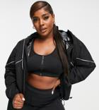 Asos 4505 Curve Icon Water Resistant Run Jacket-black