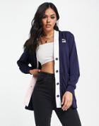 Puma Tennis Club Cardigan In Navy