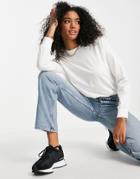 Vero Moda Aware Long Sleeve Cotton T-shirt In White - White