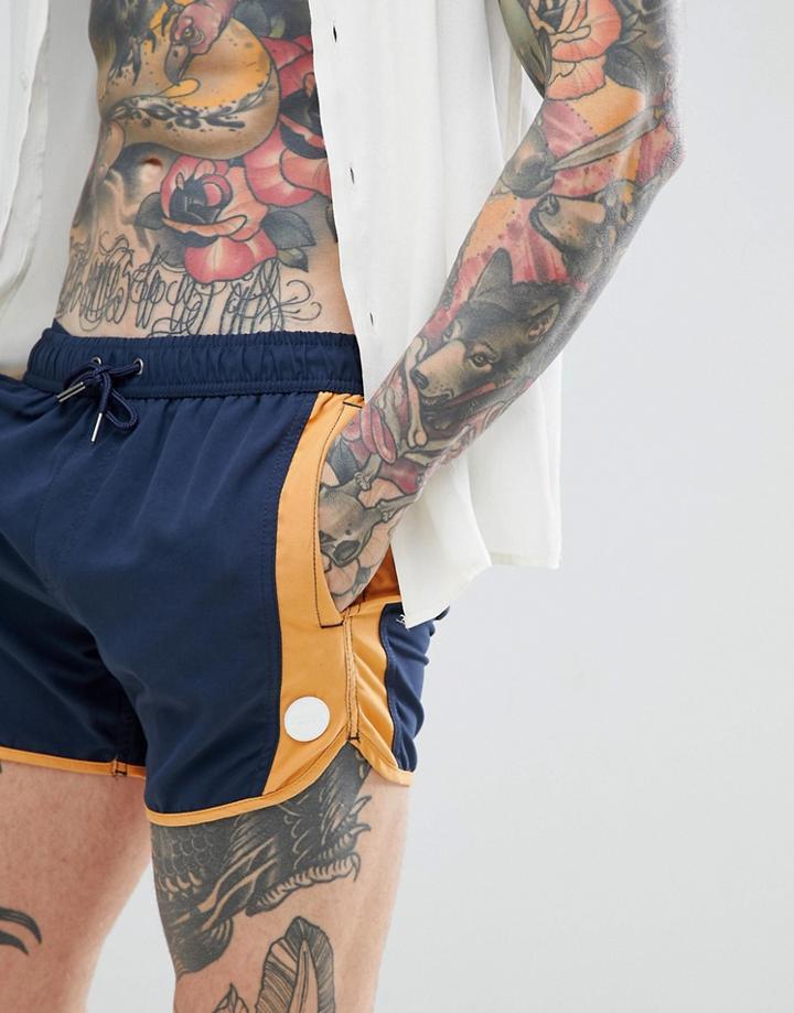 Native Youth Runner Swim Short - Navy