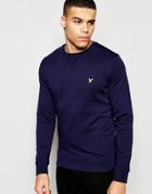 Lyle & Scott Sweatshirt With Eagle Logo In Navy - Navy