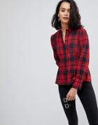 Asos Waisted Check Shirt - Multi