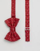 Asos Holidays Bow Tie With Present Design - Red