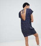 Noisy May Tall Star Print Dress - Navy