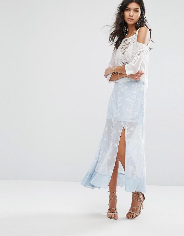Stevie May Morning Haze Maxi Skirt - Blue