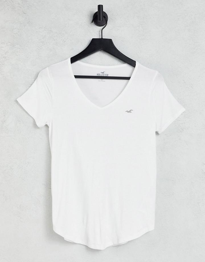 Hollister Basic Crew Neck T-shirt In White