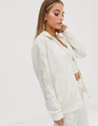 Adidas Originals X Danielle Cathari Deconstructed Firebird Track Jacket In White