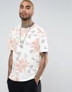 Allsaints T-shirt With Leaf Print - White