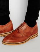 Kurt Geiger Mansel Derby Brogue Shoes - Brown