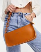 Claudia Canova Chain Strap 90s Shoulder Bag In Tan-brown