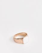 Icon Brand Rose Gold Signet Ring - Gold