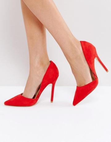 Raid Clara Pointed Heels - Red
