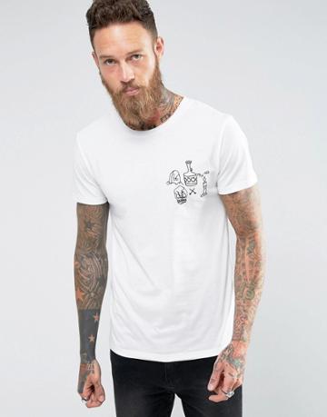 Roadies Of 66 Chest Print T-shirt - White