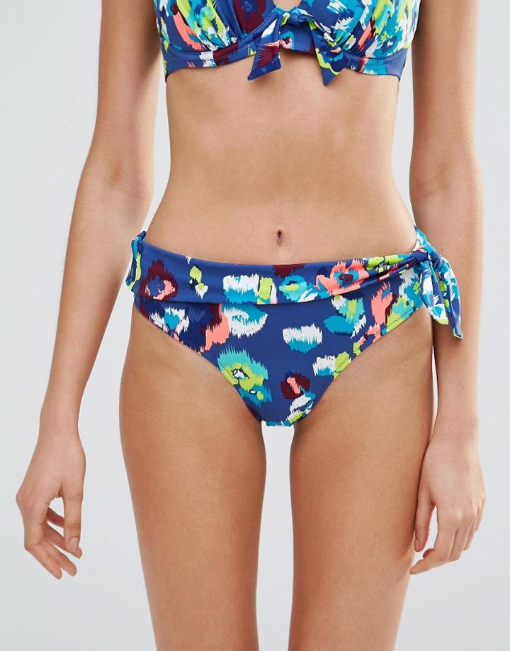 Pour Moi Coral Reef Fold Over Bikini Bottom - Coral Reef