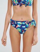 Pour Moi Coral Reef Fold Over Bikini Bottom - Coral Reef