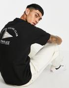 Parlez Holman Back Print T-shirt In Black