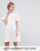 Asos Maternity Smock Dress - White
