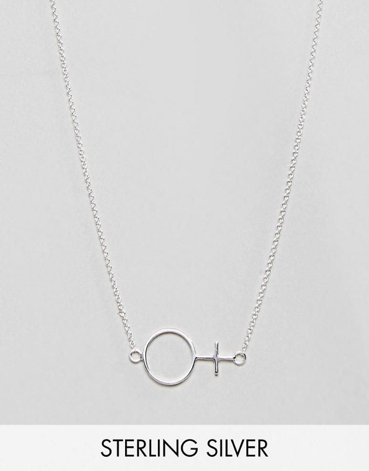 Monki Sterling Silver Female Necklace - Silver