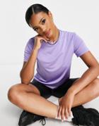 Flounce London Gym Running Top In Bright Lilac-purple