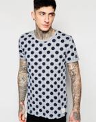 Scotch & Soda T-shirt With Geometric Allover Print - Navy