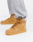 Nike Air Force 1 '07 Mid Sneakers In Flax Cj9178-200-tan