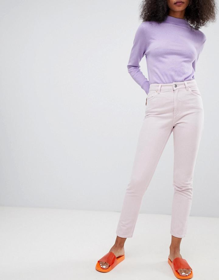 Monki Mom Jeans - Pink
