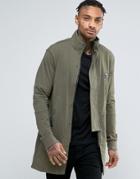 Religion Jersey Parka With Panel Sleeves And Fishtail - Green