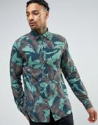 Diesel S-dorado Camo Palm Shirt - Green