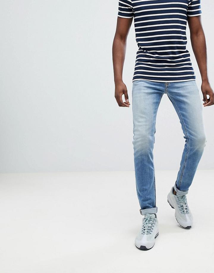 Diesel Sleenker Skinny Jeans 084vd - Blue