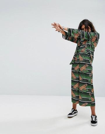 Ragyard Festival Green Tiger Pants - Green