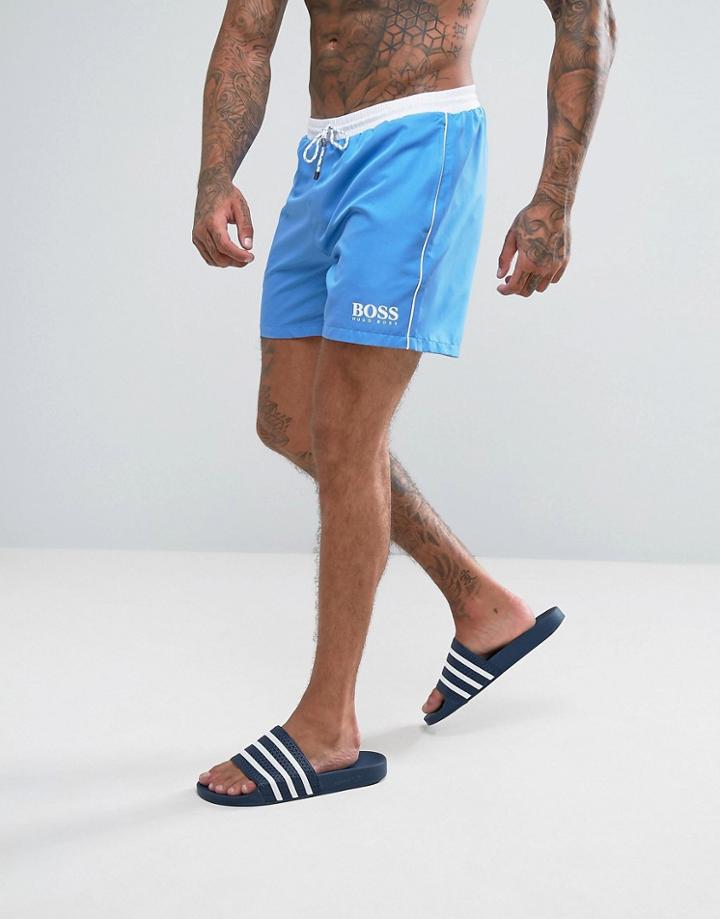 Boss By Hugo Boss Star Fish Swim Shorts Exclusive - Blue