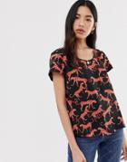 Only Cheetah Print T-shirt-multi