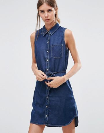 Ditto's Olivia Denim Shirt Dress - Black