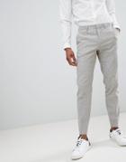 Jack & Jones Premium Slim Fit Linen Suit Pants - Gray