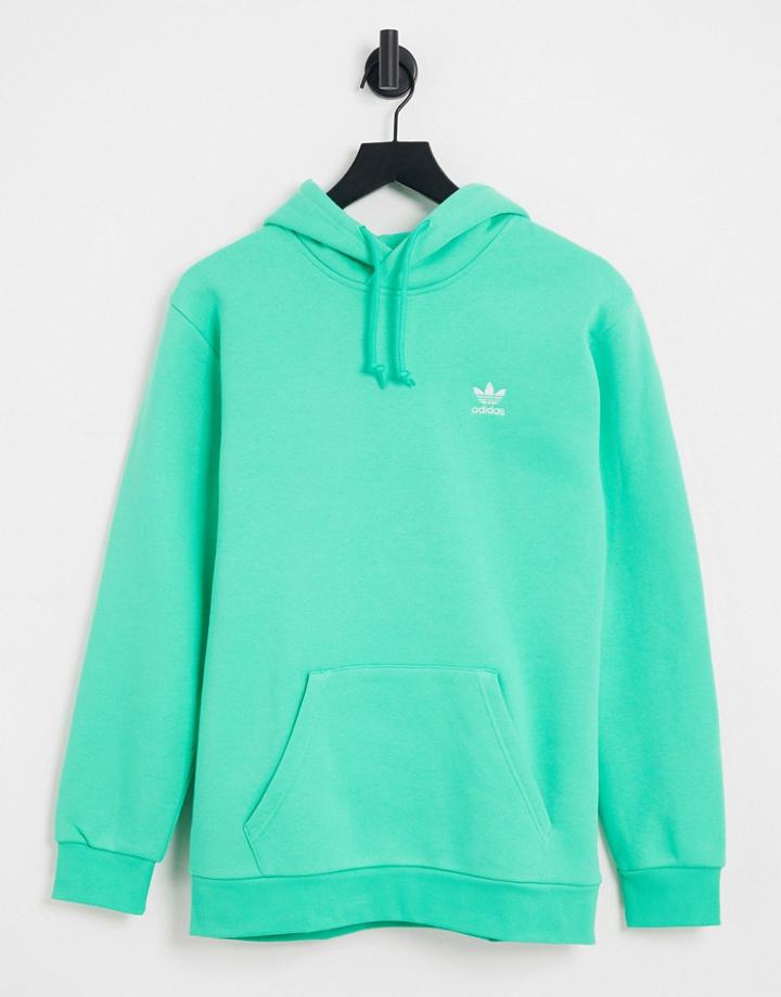 Adidas Originals Essentials Hoodie In Hi-res Green