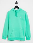 Adidas Originals Essentials Hoodie In Hi-res Green