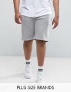 Defend London Plus Shorts In Gray With Logo - Gray