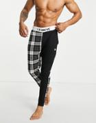 Le Breve Lounge Joker Sweatpants In Black Check - Part Of A Set