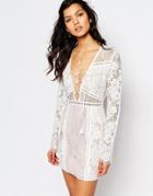 The Jetset Diaries Caribbean Mini Dress In Ivory - Ivory