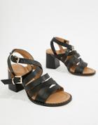 Asos Design Terri Strappy Heeled Sandals - Black