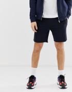 Pull & Bear Jogger Shorts In Navy - Navy