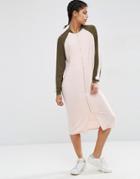 Asos Bomber Midaxi Dress - Multi